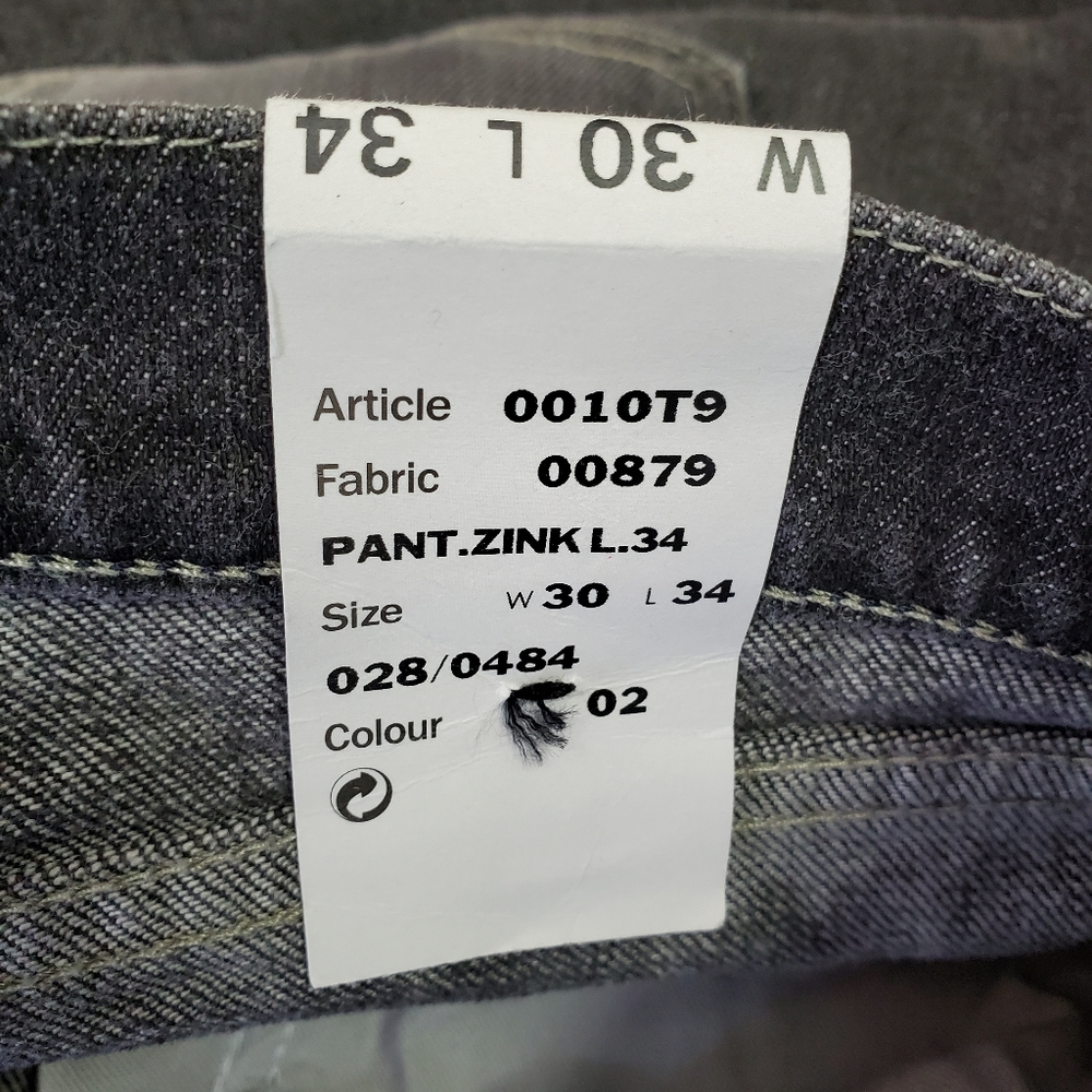 Diesel Zinc Jeans Made In Italy Size 30x34 NWT - Picture 2 of 13